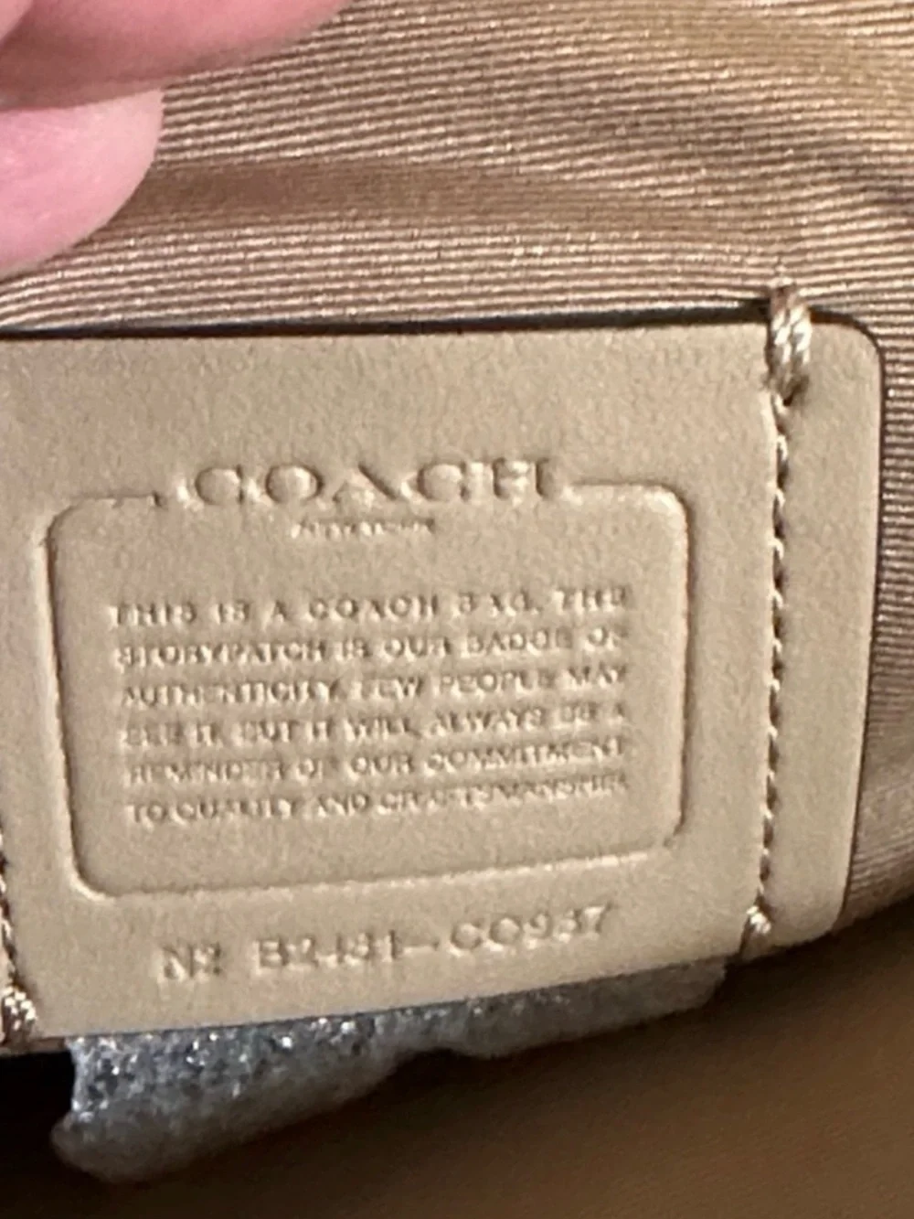 Coach White Round Crossbody Bag with Gold Logo